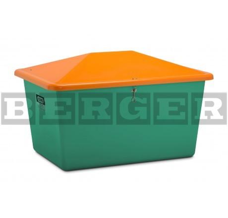 Streugutbehälter grün-orange ohne Entnahme